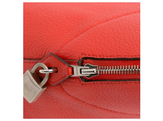 Clochette Hermès Clemence roja con conjunto de cadena y llave - vista 4