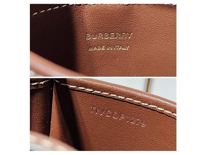 Bolsa transversal em lona e couro de bezerro Burberry England, marrom/creme Cru - vista 10