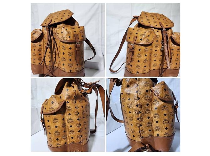 MCM Visetos Heritage Doppelpack-Rucksack Braun - Ansicht 12