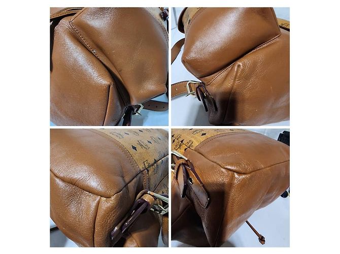MCM Visetos Heritage Doppelpack-Rucksack Braun - Ansicht 13