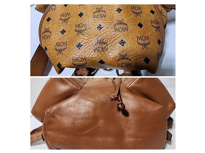 MCM Visetos Heritage Doppelpack-Rucksack Braun - Ansicht 15