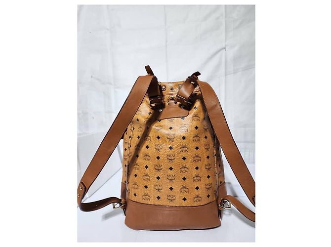MCM Visetos Heritage Doppelpack-Rucksack Braun - Ansicht 4