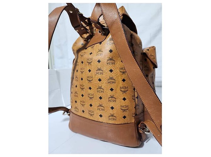 MCM Visetos Heritage Doppelpack-Rucksack Braun - Ansicht 7