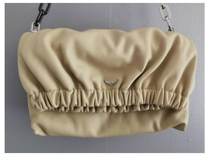 Zadig & Voltaire Rockyssime Tasche hellbeige Lammleder - Ansicht 13
