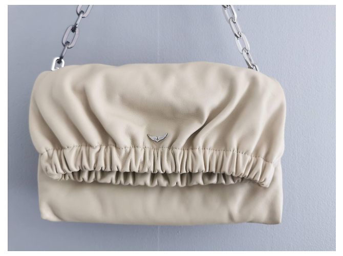 Zadig & Voltaire Rockyssime Tasche hellbeige Lammleder - Ansicht 15