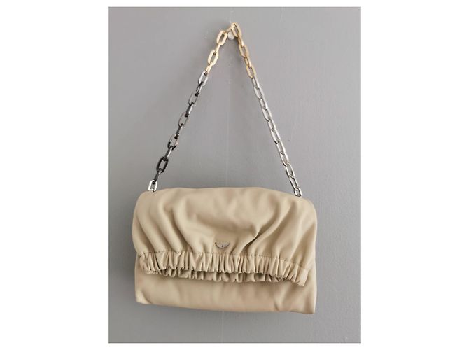 Zadig & Voltaire Rockyssime Tasche hellbeige Lammleder - Ansicht 3