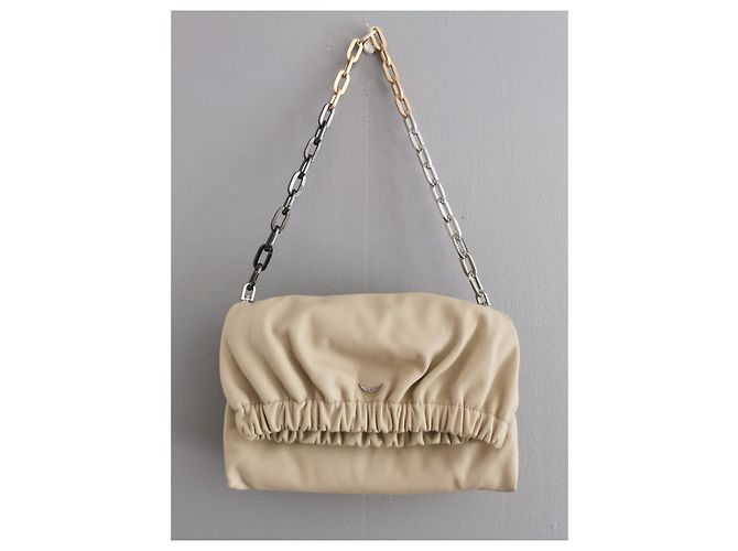 Zadig & Voltaire Rockyssime Tasche hellbeige Lammleder - Ansicht 6