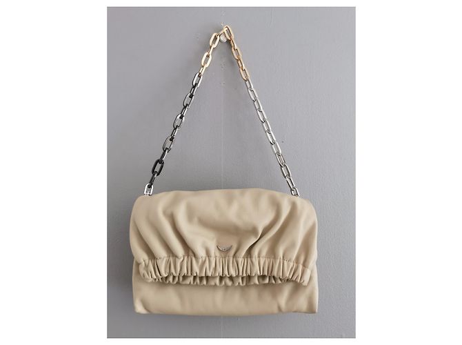 Zadig & Voltaire Rockyssime Tasche hellbeige Lammleder - Ansicht 7