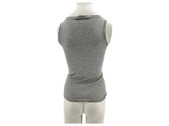 Max Mara hauts T.International S Soie Gris - vue 2