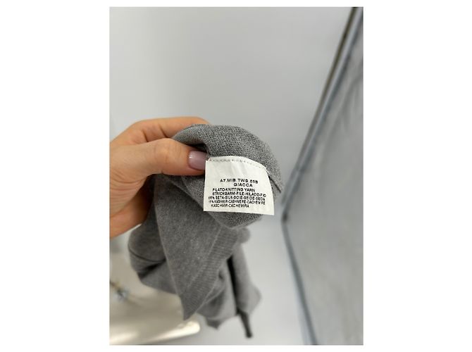 Max Mara hauts T.International S Soie Gris - vue 6