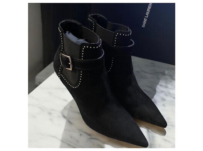 Stivaletti Yves Saint Laurent Nero - vista 3