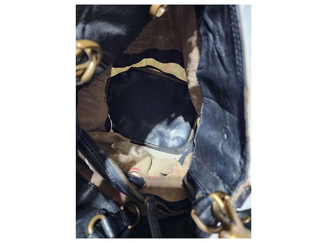 Burberry Canvas Mega Check Medium Ashby Hobo Saddle Bag Braun/Beige Kamel - Ansicht 12