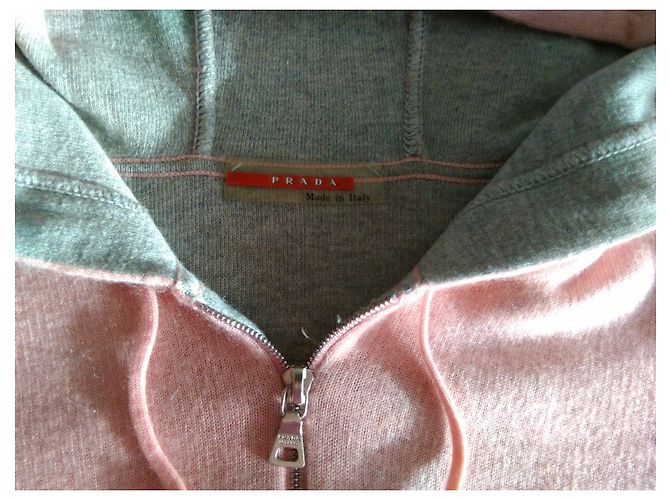 PRADA MAGLIONE IN CACHEMIRE & COTONE. Rosa - vista 2