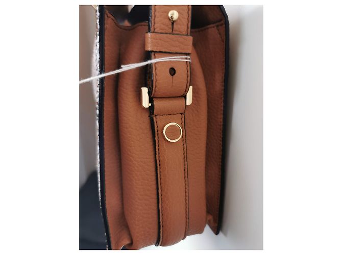 Lancel Pia MM Tasche aus Pythonleder und camelbraunem Leder Python drucken Hellbraun Dunkelbraun Gold hardware - Ansicht 16