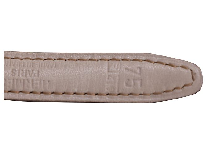 Hermès Cinturón Slim Reversible de Cuero Negro Hermes Focus - vista 5