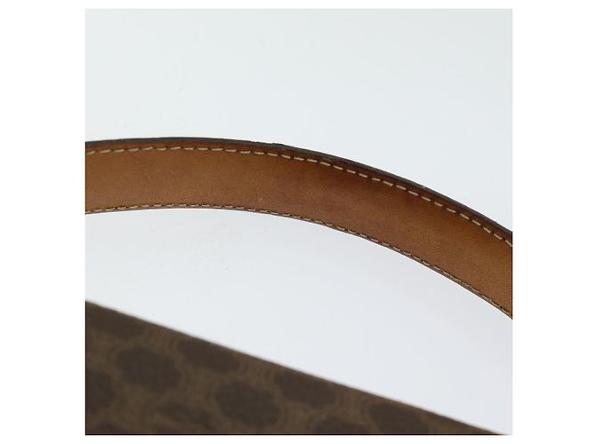 Céline Borsa a mano in tela Macadam CELINE in pelle PVC marrone oro Auth bs16599 D'oro - vista 14