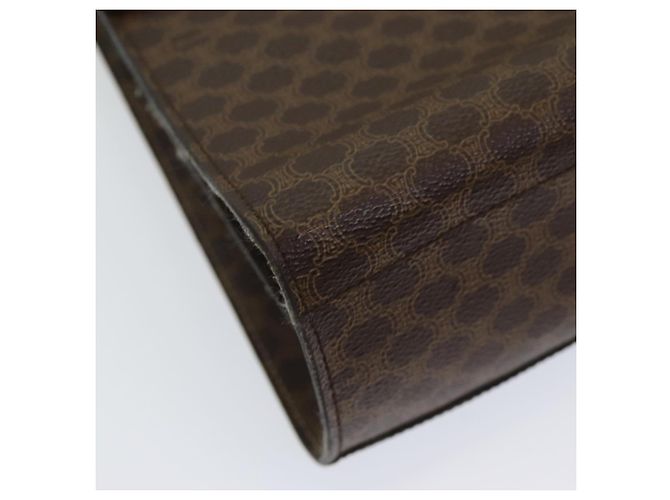 Céline Borsa a mano in tela Macadam CELINE in pelle PVC marrone oro Auth bs16599 D'oro - vista 16