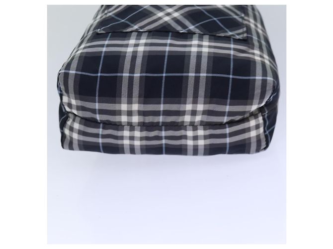 Burberry Nova Check Blue Label Zugbeutel aus Nylon in Marineblau, authentisch ti1925 - Ansicht 5