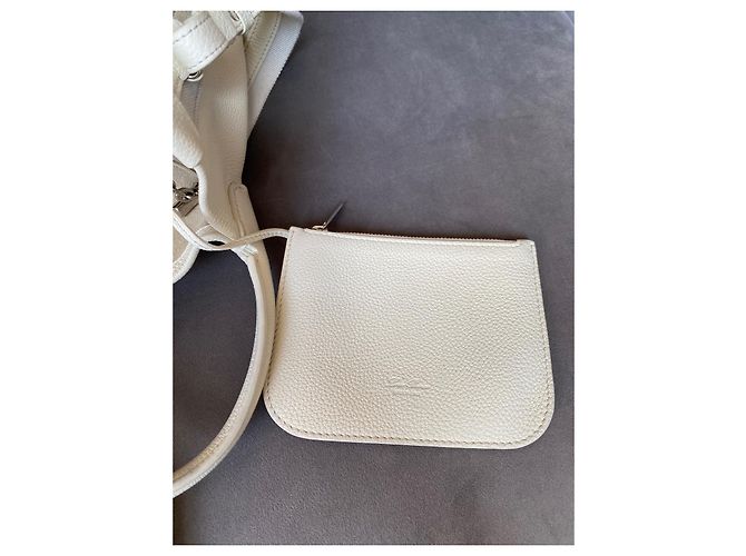 Borsa Loro Piana Bale Piccola Bianca in Pelle - vista 10