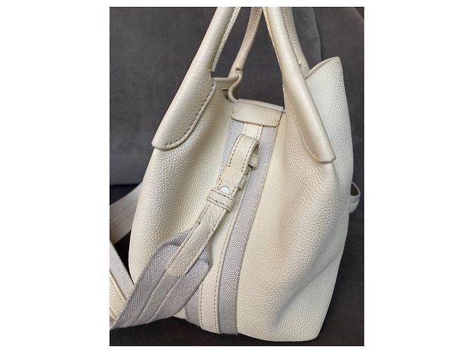 Borsa Loro Piana Bale Piccola Bianca in Pelle - vista 5