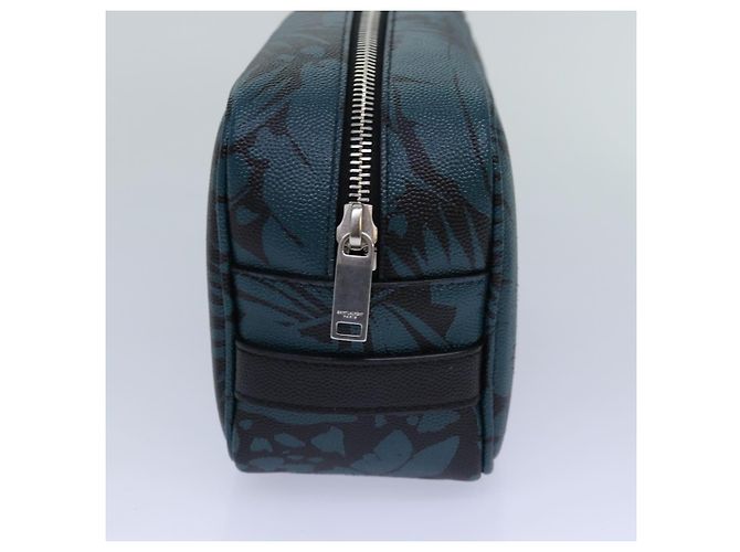 Pochette in PVC verde Auth ac3173 SAINT LAURENT - vista 4