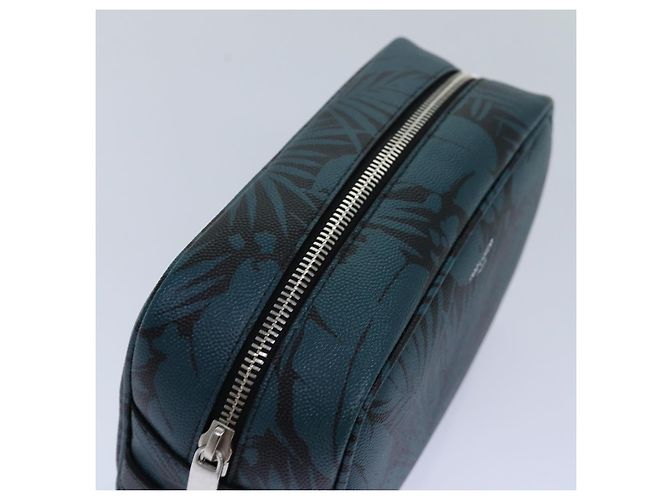 Pochette in PVC verde Auth ac3173 SAINT LAURENT - vista 5