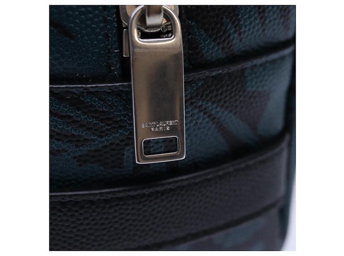 Pochette in PVC verde Auth ac3173 SAINT LAURENT - vista 8