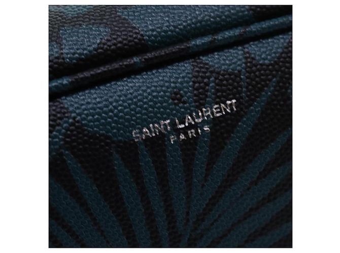 Pochette in PVC verde Auth ac3173 SAINT LAURENT - vista 9