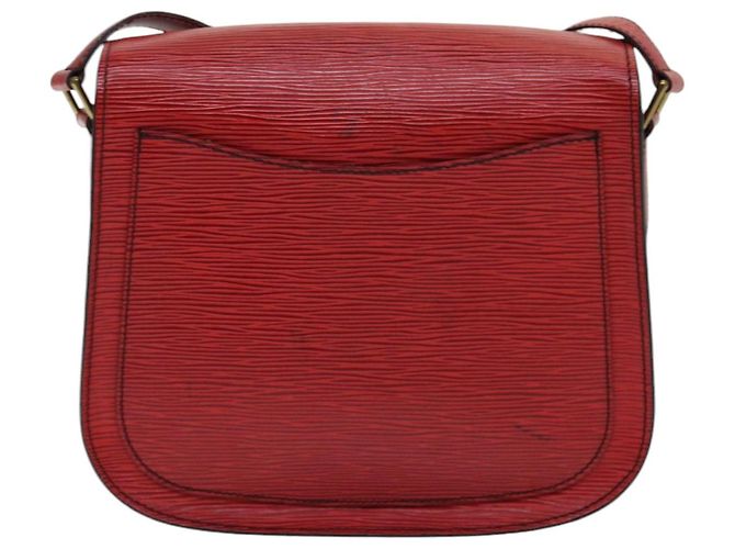 Saint-Cloud LOUIS VUITTON Epi Saint Cloud GM Borsa a Spalla Rossa M52197 LV Auth 85907 Rosso - vista 2