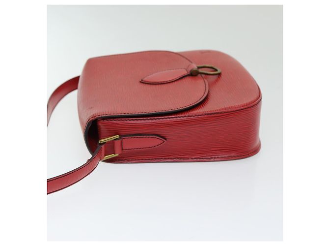 Saint-Cloud LOUIS VUITTON Epi Saint Cloud GM Borsa a Spalla Rossa M52197 LV Auth 85907 Rosso - vista 4