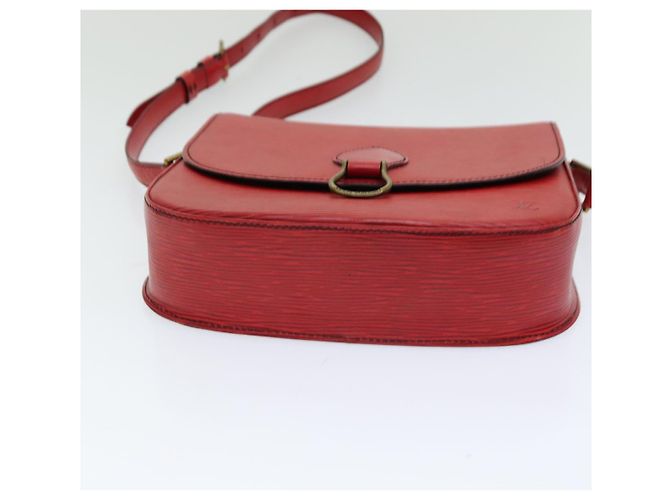 Saint-Cloud LOUIS VUITTON Epi Saint Cloud GM Borsa a Spalla Rossa M52197 LV Auth 85907 Rosso - vista 5