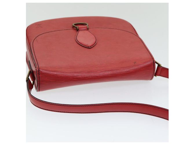 Saint-Cloud LOUIS VUITTON Epi Saint Cloud GM Borsa a Spalla Rossa M52197 LV Auth 85907 Rosso - vista 6