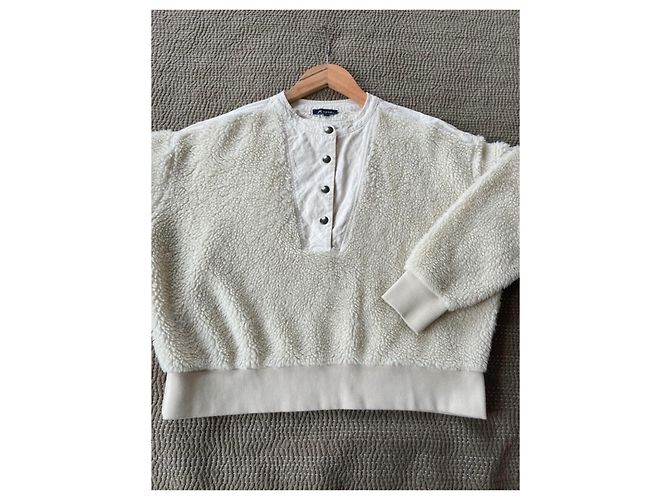 Soeur Faux-Fur Sweatshirt Größe 42 Aus weiß - Ansicht 12