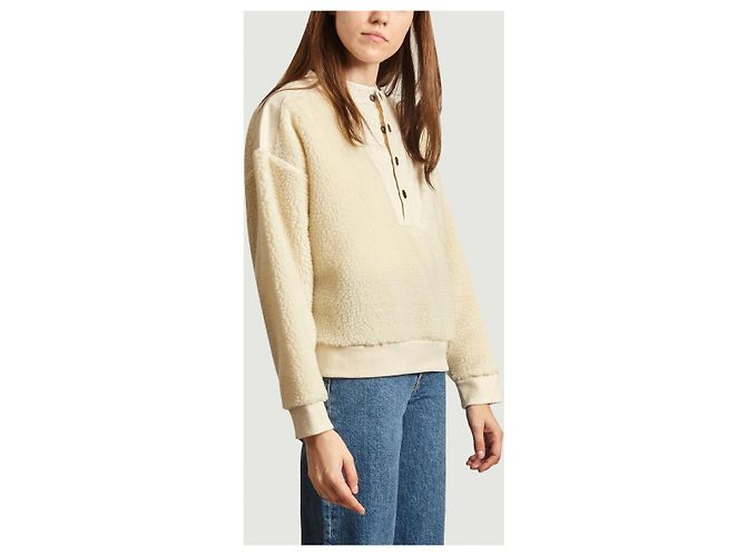 Soeur Faux-Fur Sweatshirt Größe 42 Aus weiß - Ansicht 15