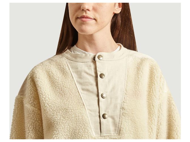 Soeur Faux-Fur Sweatshirt Größe 42 Aus weiß - Ansicht 18