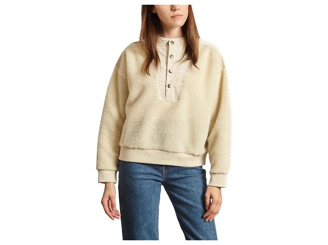 Soeur Faux-Fur Sweatshirt Größe 42 Aus weiß - Ansicht 2