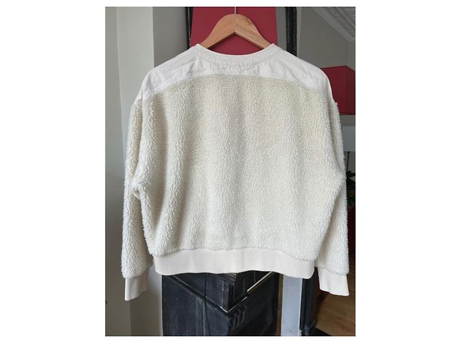 Soeur Faux-Fur Sweatshirt Größe 42 Aus weiß - Ansicht 5