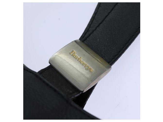 Autre Marque Borsa a Spalla Burberrys in Pelle Argento Nero Auth 85895 - vista 10