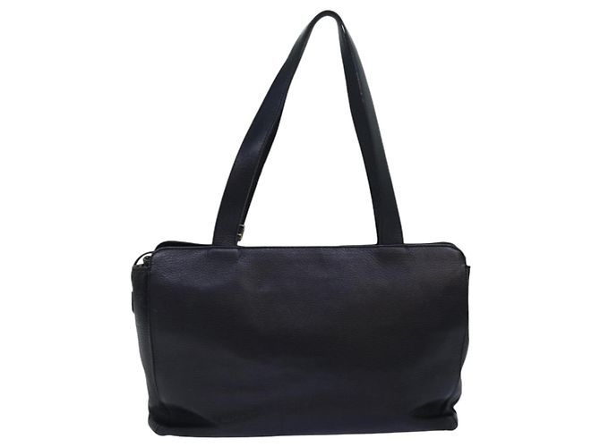 Autre Marque Borsa a Spalla Burberrys in Pelle Argento Nero Auth 85895 - vista 2