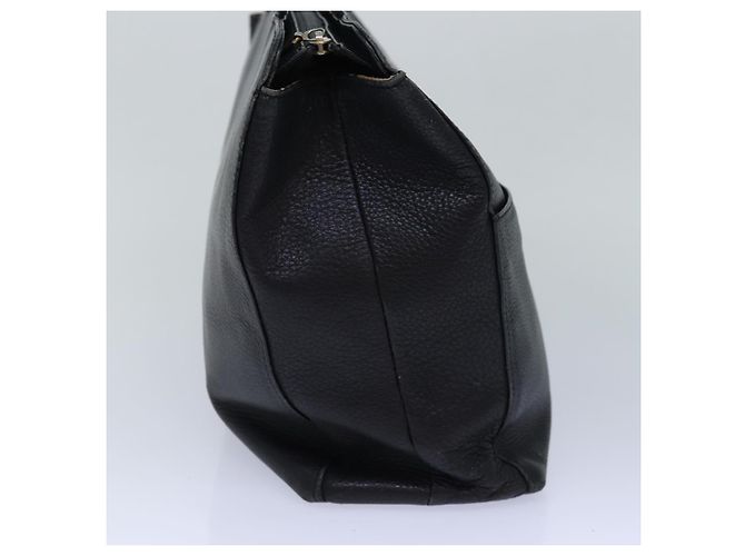 Autre Marque Borsa a Spalla Burberrys in Pelle Argento Nero Auth 85895 - vista 3