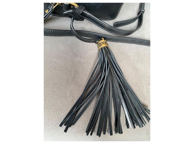 Borsa Lou Saint Laurent in pelle nera Nero - vista 9