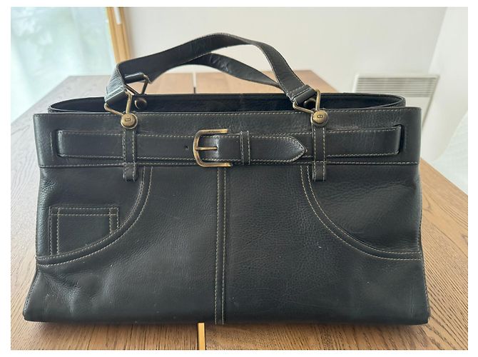 Borsa in pelle nera Christian Dior Collection Jean Pocket Nero - vista 2