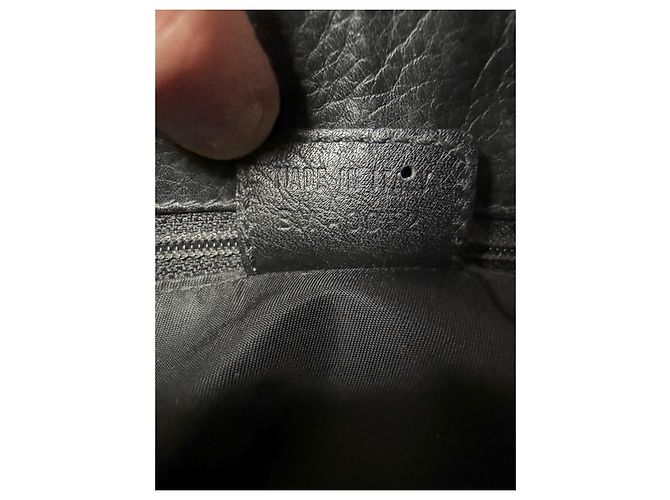 Borsa in pelle nera Christian Dior Collection Jean Pocket Nero - vista 6