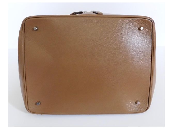 Borsa da dottore in pelle cammello con zip Prada Autunno 2000 - vista 8