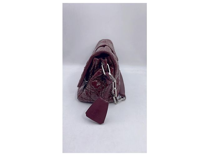 New Look Dior Nova bolsa de aba Lock em verniz vermelho médio com quilt cannage - vista 4
