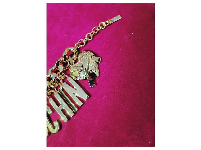 Bracciale con charm Moschino oro acciaio D'oro - vista 4