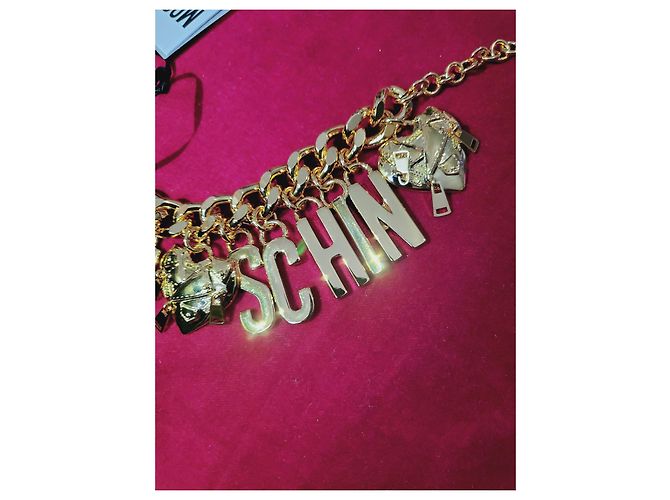 Bracciale con charm Moschino oro acciaio D'oro - vista 5