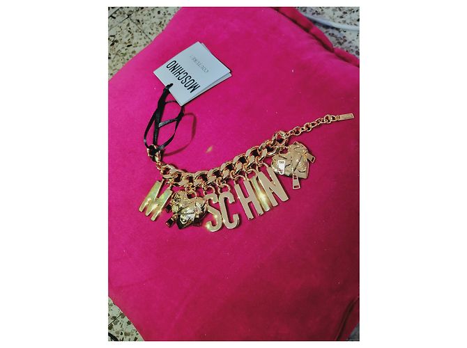 Bracciale con charm Moschino oro acciaio D'oro - vista 7