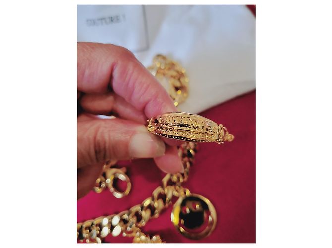 Moschino Charm Gürtel gold Stahl Golden - Ansicht 4