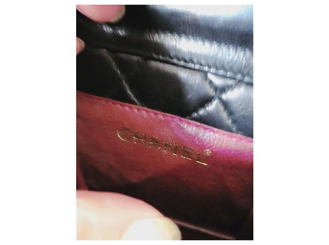 Wallet On Chain Borsa a cintura Chanel nera in pelle oro Nero D'oro - vista 6